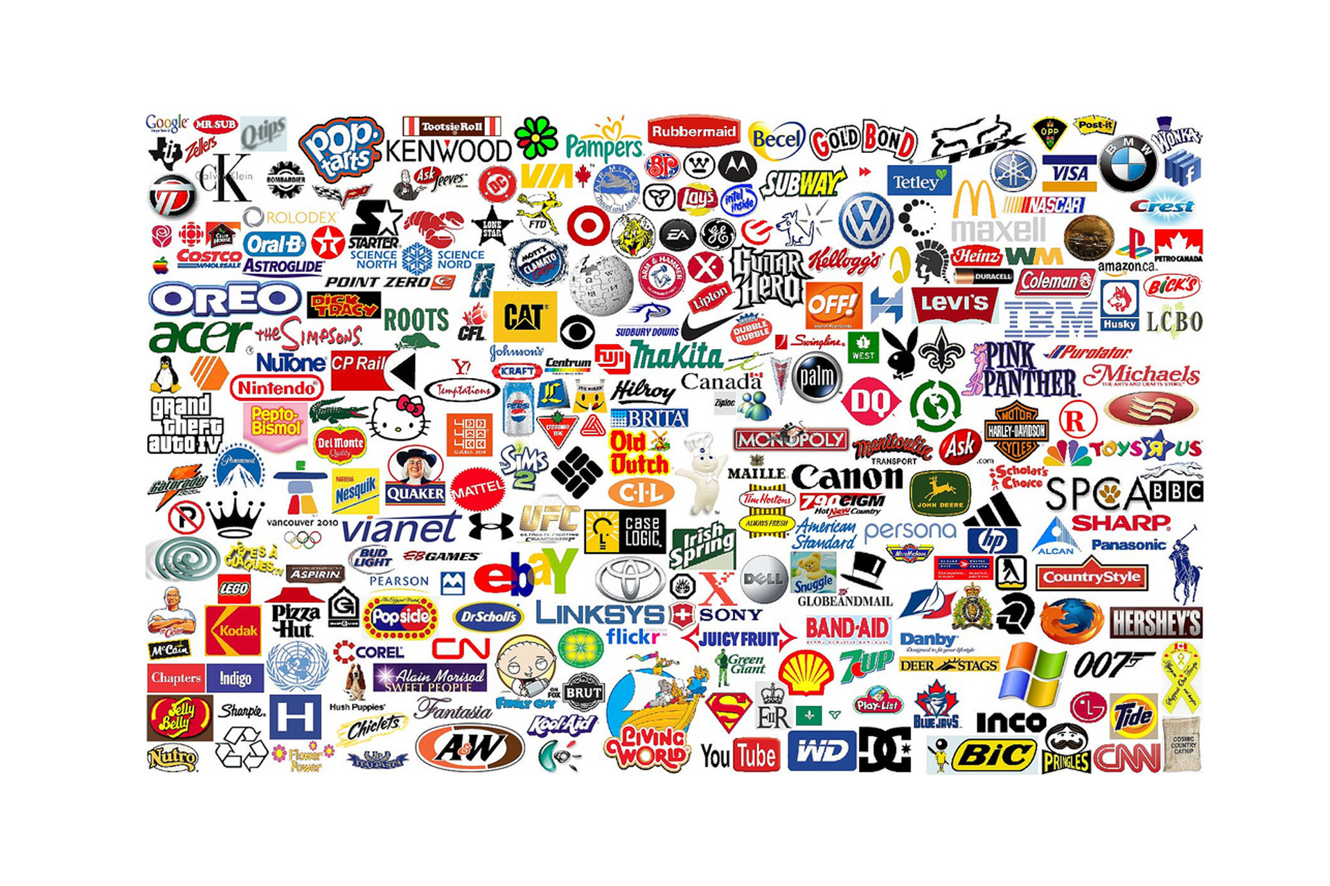 Много брендов на одной картинке